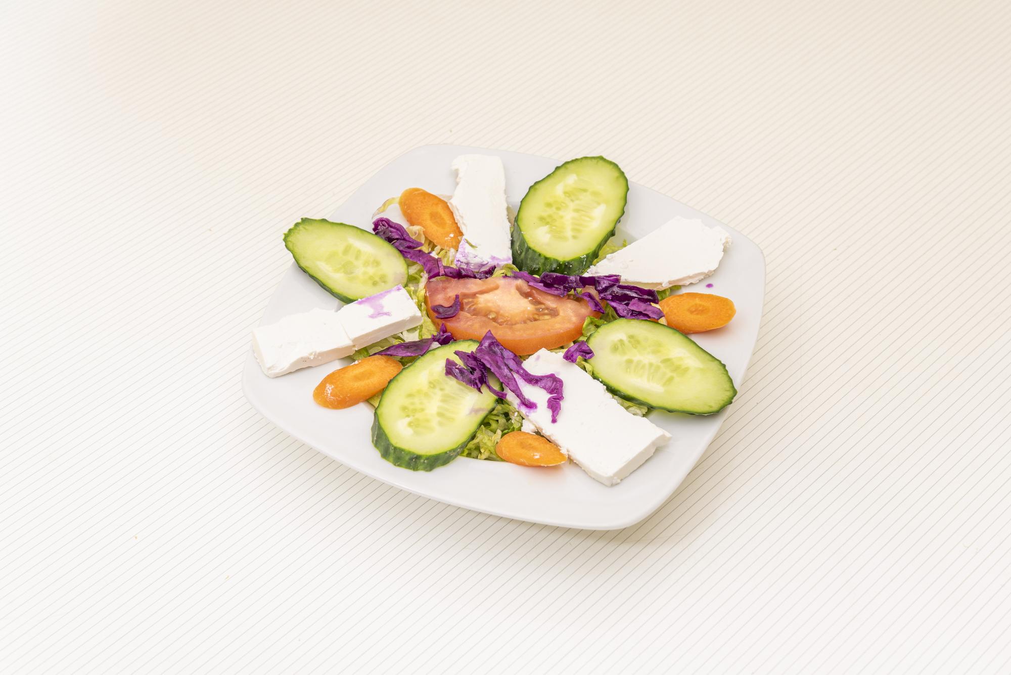 Plated seasonal vegetable starter